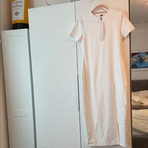 Missguided White T-Shirt Dress sz L